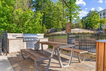 Bbq grilling area